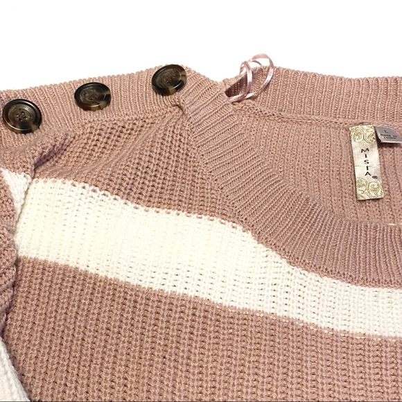 Button Shoulder Sweater - Picture 3 of 4